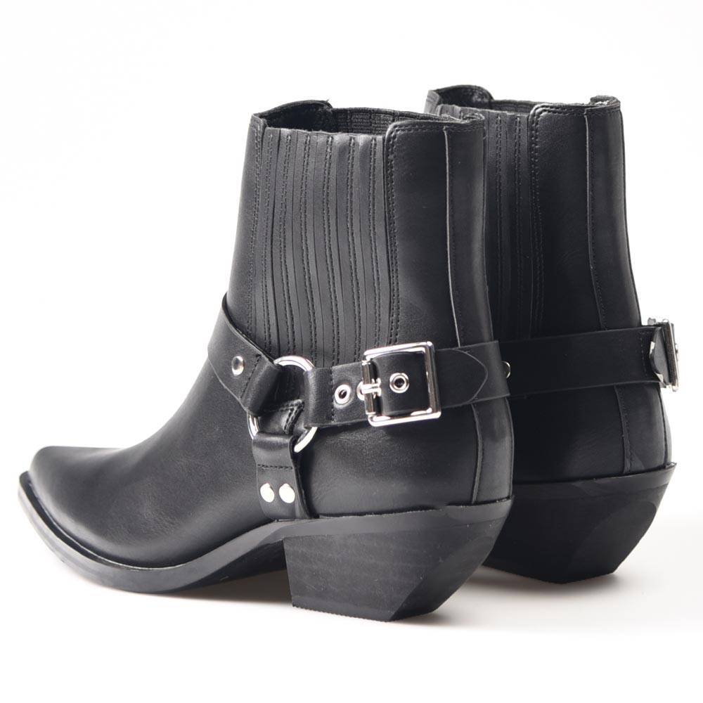 Botines Corina Cowboy Hebilla M4720 Negro - imagen 11