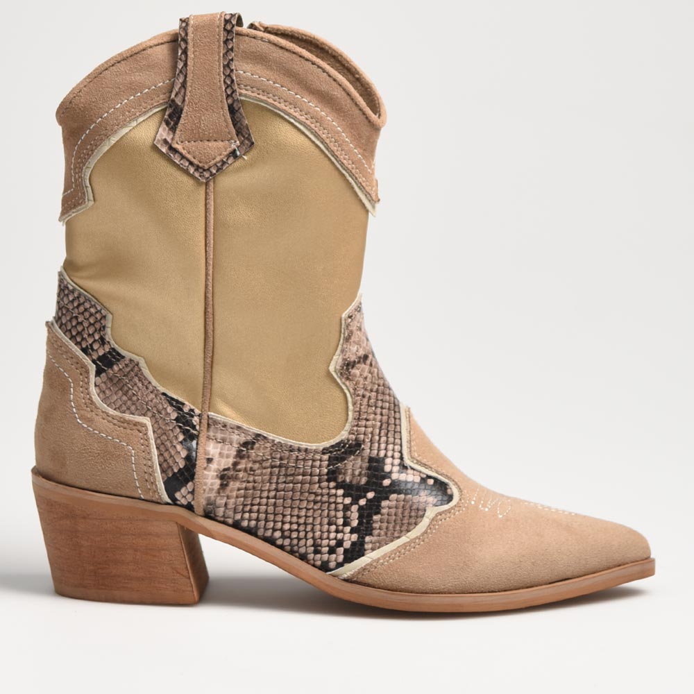 Botines Corina Cowboy Serpiente M4731 Arena - imagen 1