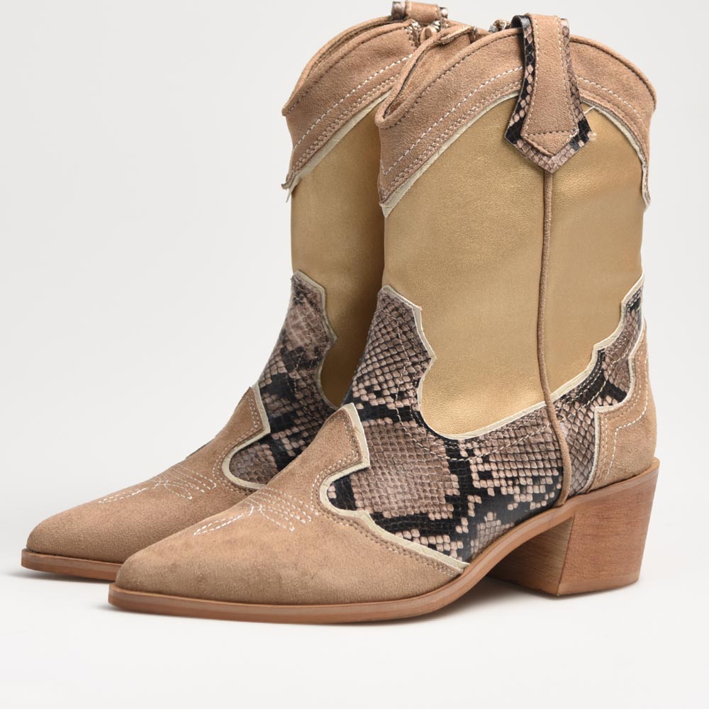 Botines Corina Cowboy Serpiente M4731 Arena - imagen 3