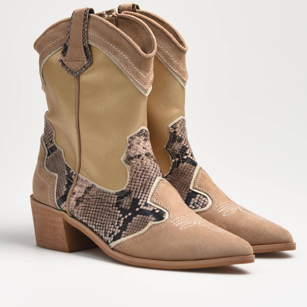 Botines Corina Cowboy Serpiente M4731 Arena - imagen 2