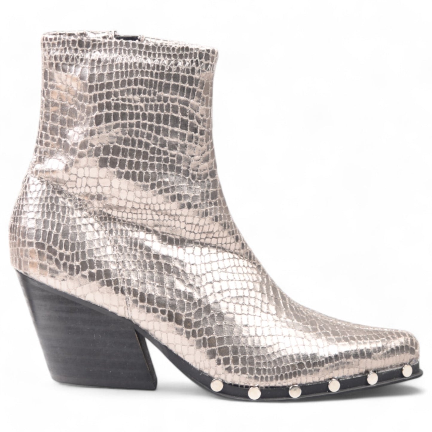 Botines Corina Cowboy Tachas M4741 Plomo - imagen 1