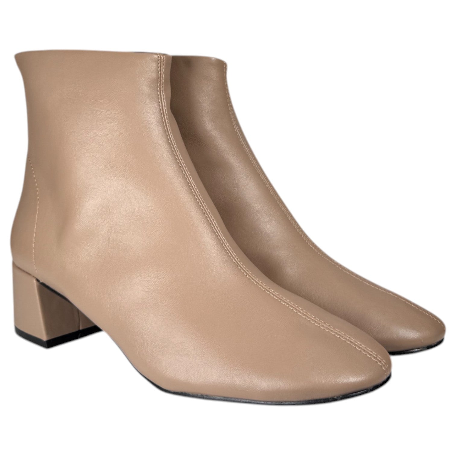 Botines Corina Cremallera Trasera M5870 Taupe - imagen 3