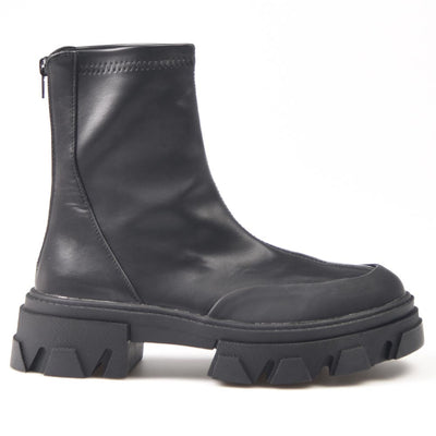 Botines Corina Piso Track M2732 Negro