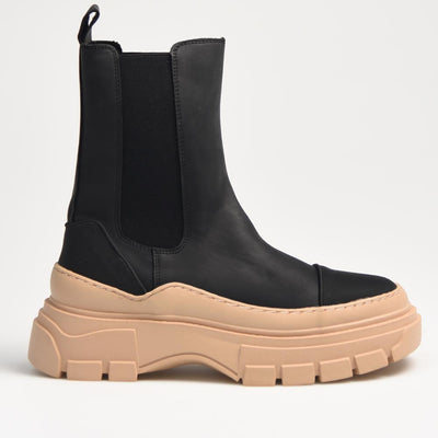 Botines Corina Piso Track M2740 Negro Beig