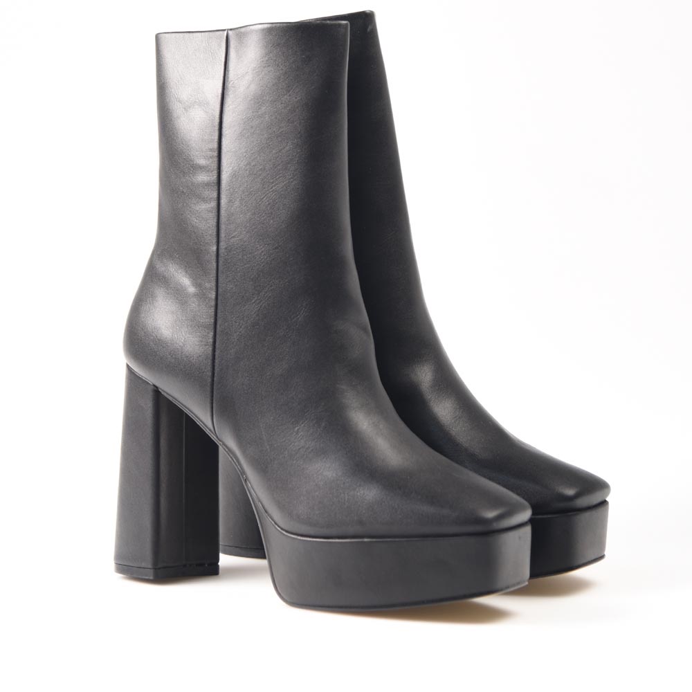 Botines Corina Tacón Alto Plataforma M3905 Negro - imagen 2
