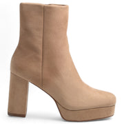 Botines Corina Tacón Plataforma M3900 Taupe