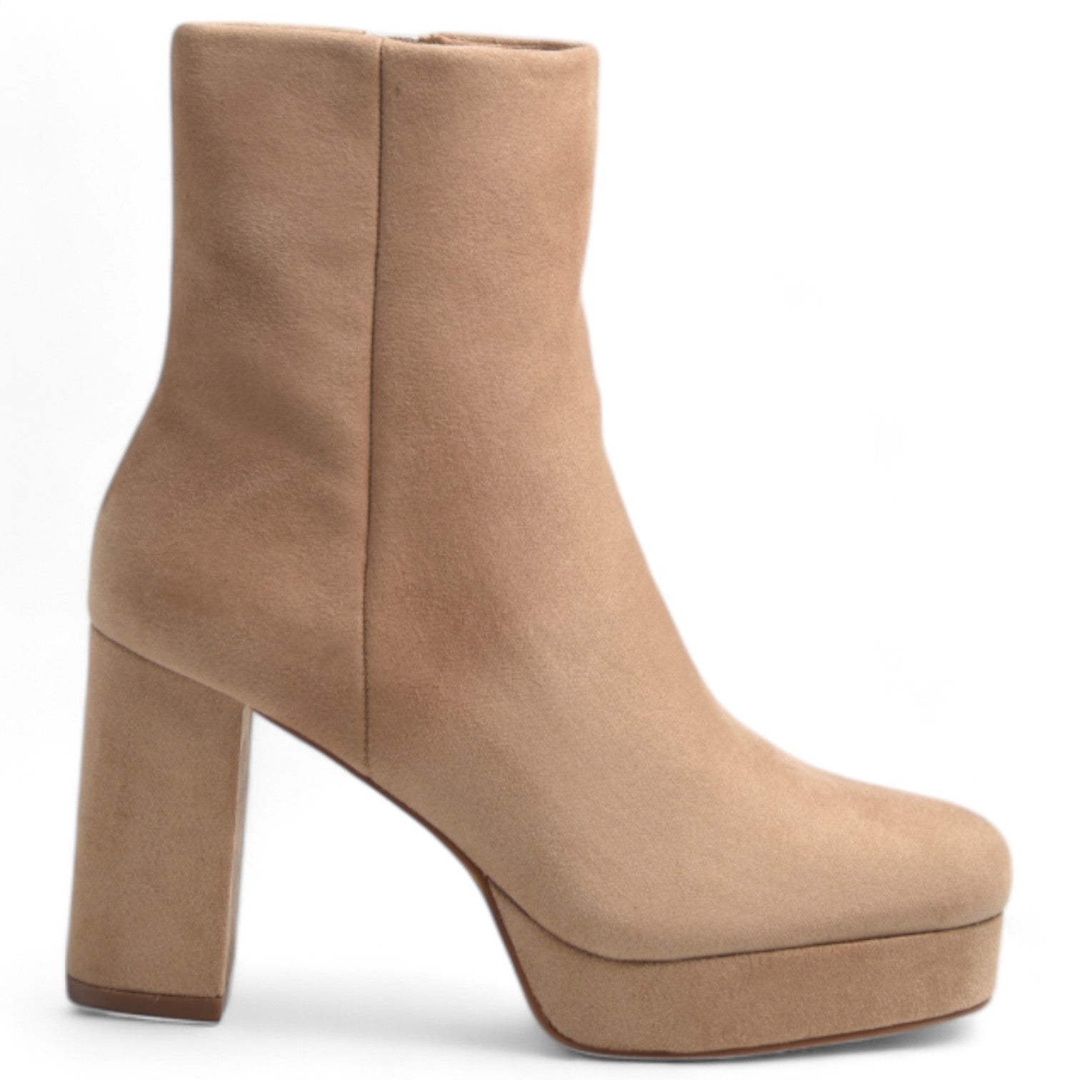 Botines Corina Tacón Plataforma M3900 Taupe - imagen 1