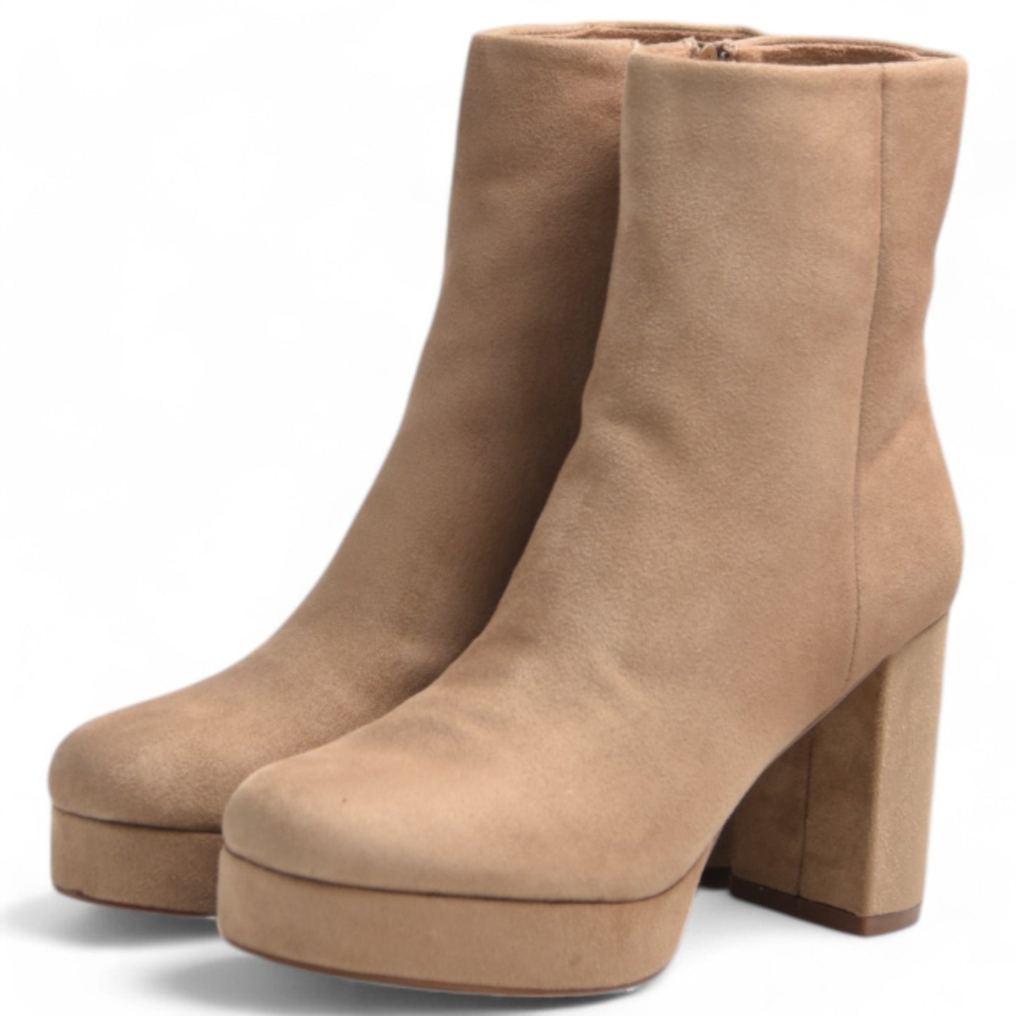 Botines Corina Tacón Plataforma M3900 Taupe - imagen 3
