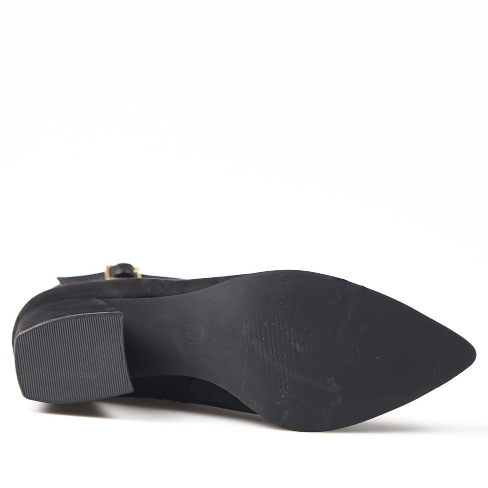 Botines Corina Tacón Tira Fina M4900 Negro - imagen 5