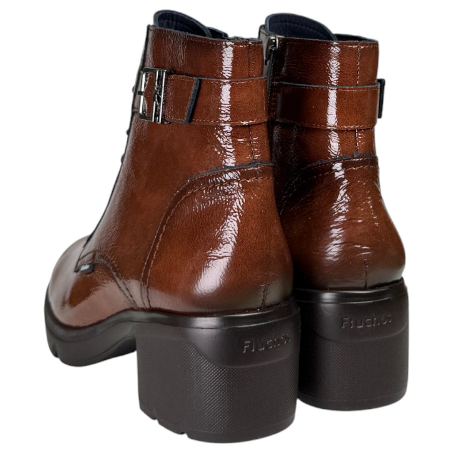 Botines Fluchos Fugaz F2107 Charol Cuero - imagen 4
