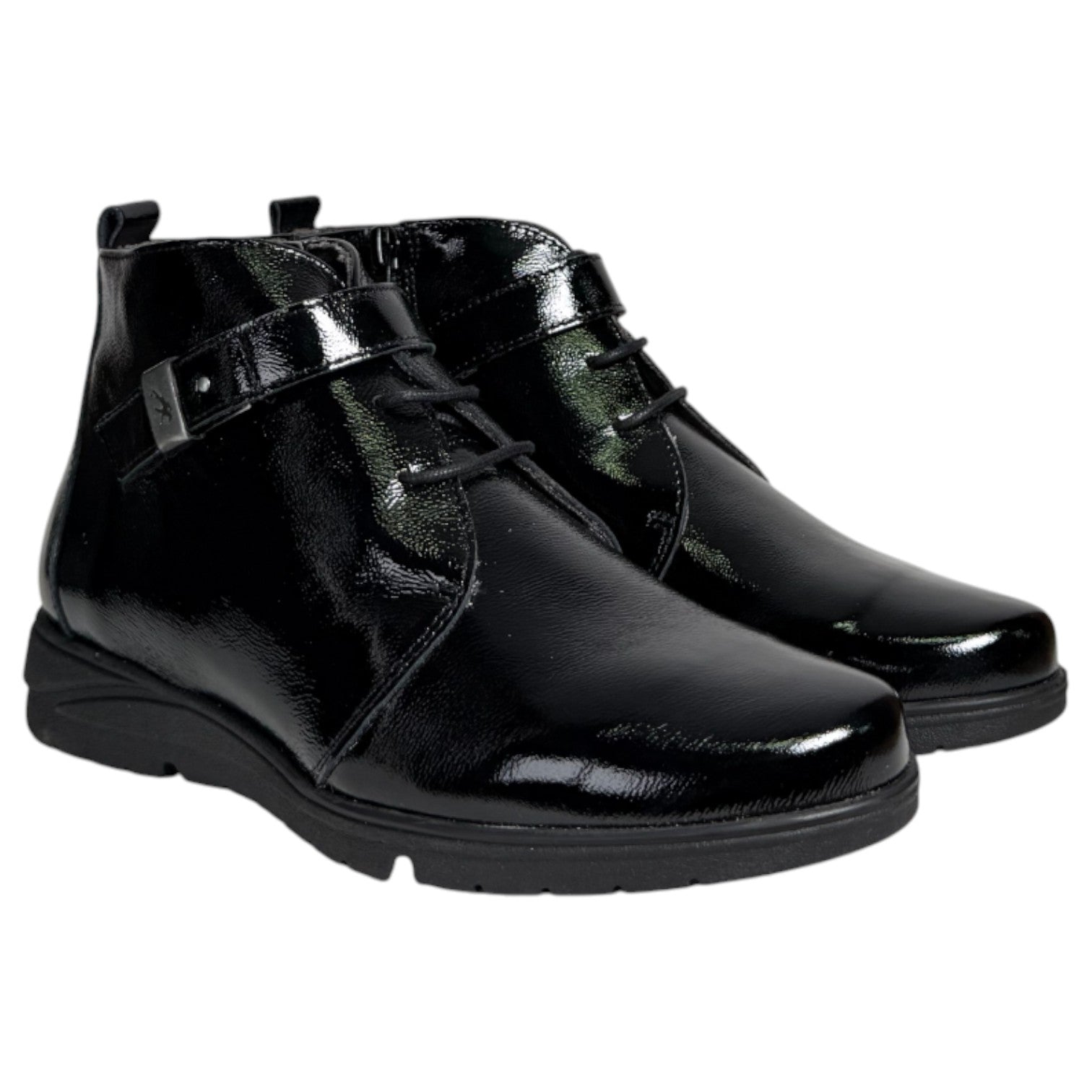 Botines Fluchos Styll F1562 Charol Negro - imagen 2