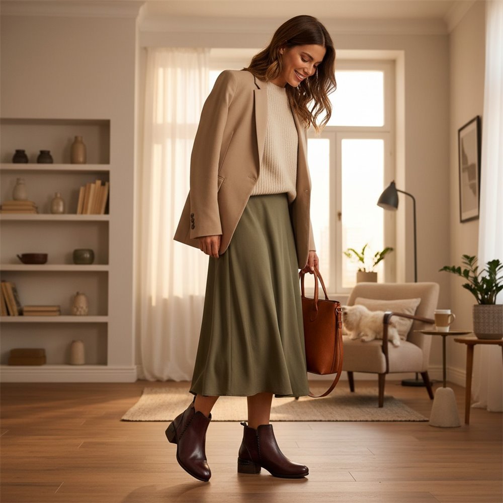 Botines Pikolinos Málaga W6W-8950 Caoba
