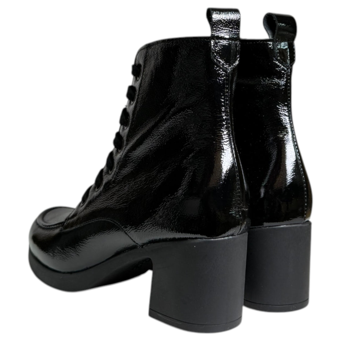 Botines Pitillos Charol Tacón 30102 Negro - imagen 4