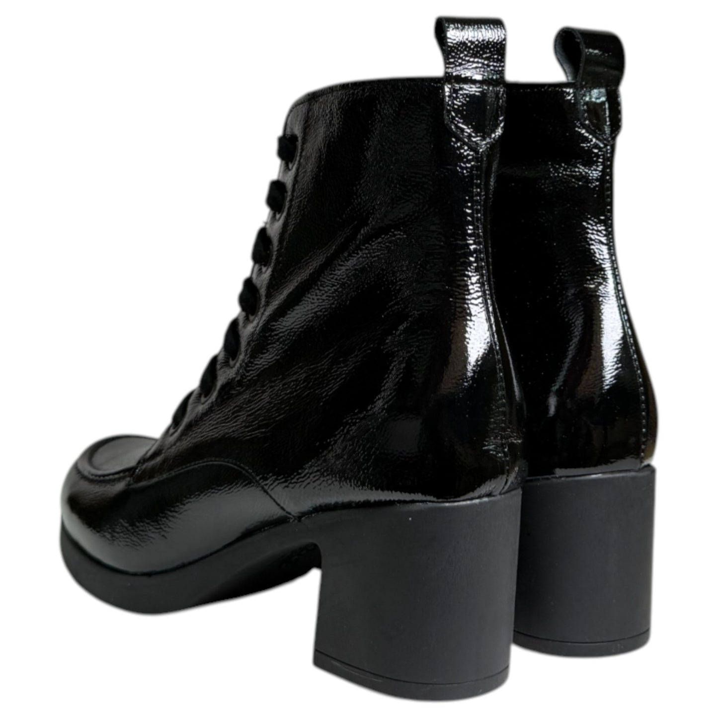 Botines Pitillos Charol Tacón 30102 Negro - imagen 4