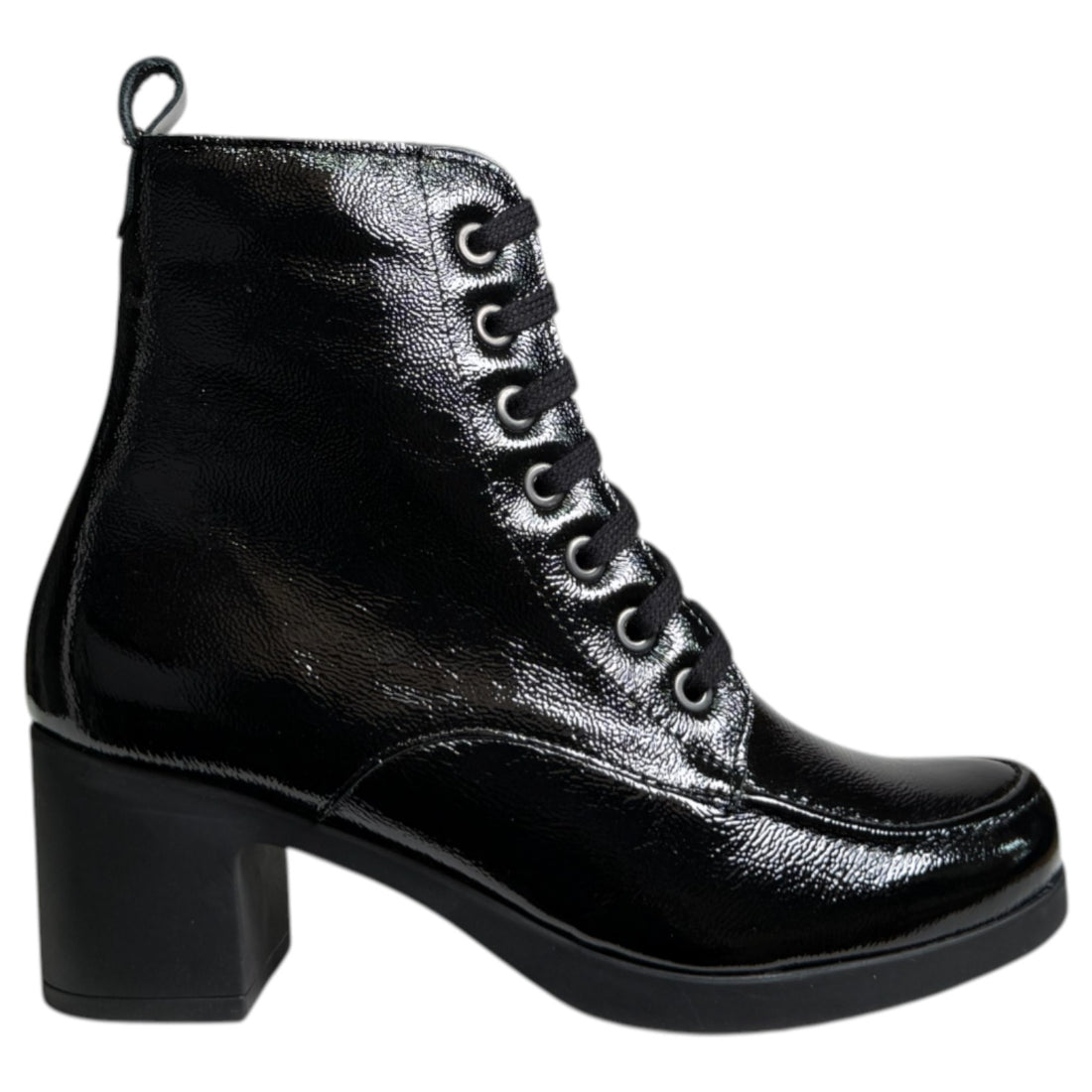 Botines Pitillos Charol Tacón 30102 Negro - imagen 1