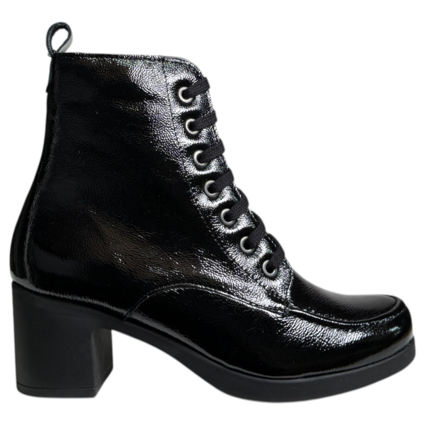 Botines Pitillos Charol Tacón 30102 Negro - imagen 1