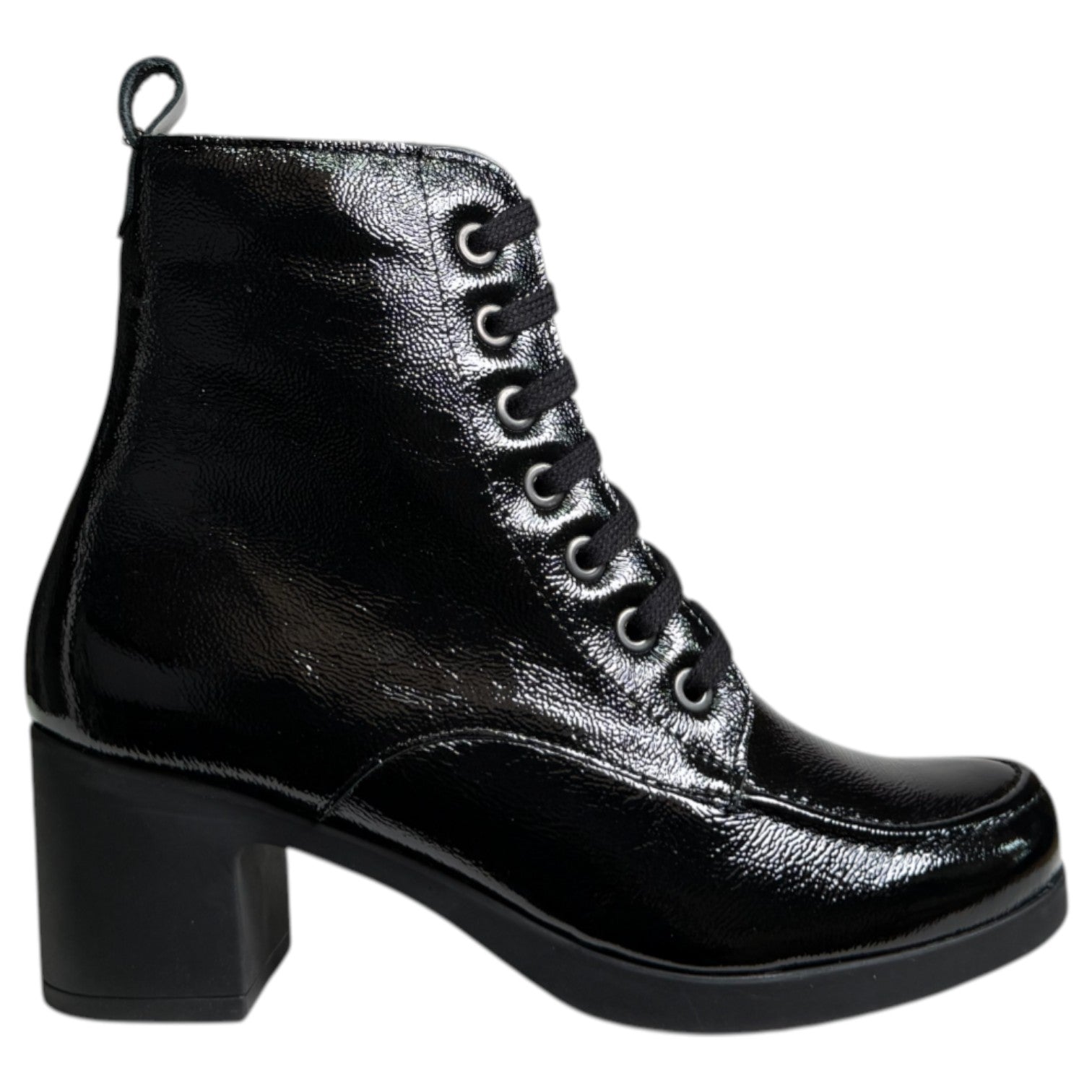 Botines Pitillos Charol Tacón 30102 Negro - imagen 1