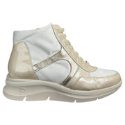 Botines Pitillos Deportivos Cuña Elásticos 10916 Crema