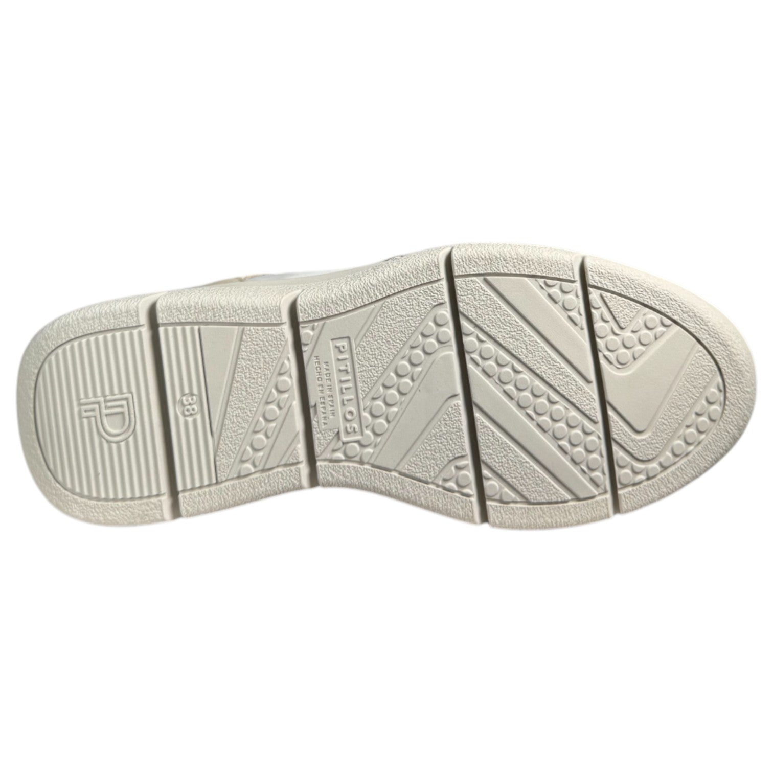 Botines Pitillos Deportivos Cuña Elásticos 10916 Crema - imagen 5