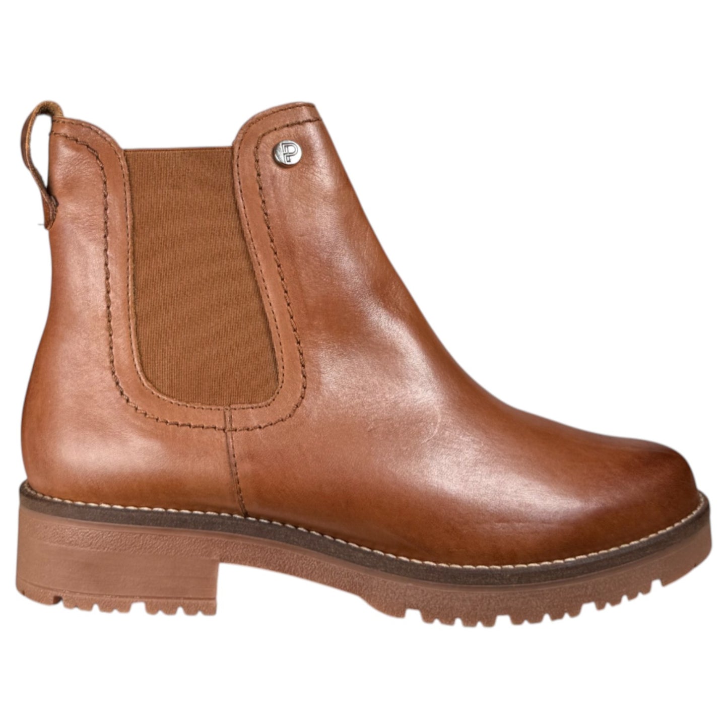Botines Pitillos Elástico Tapa 10778 Cuero - imagen 1