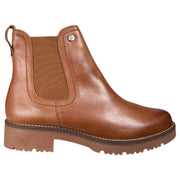Botines Pitillos Elástico Tapa 10778 Cuero