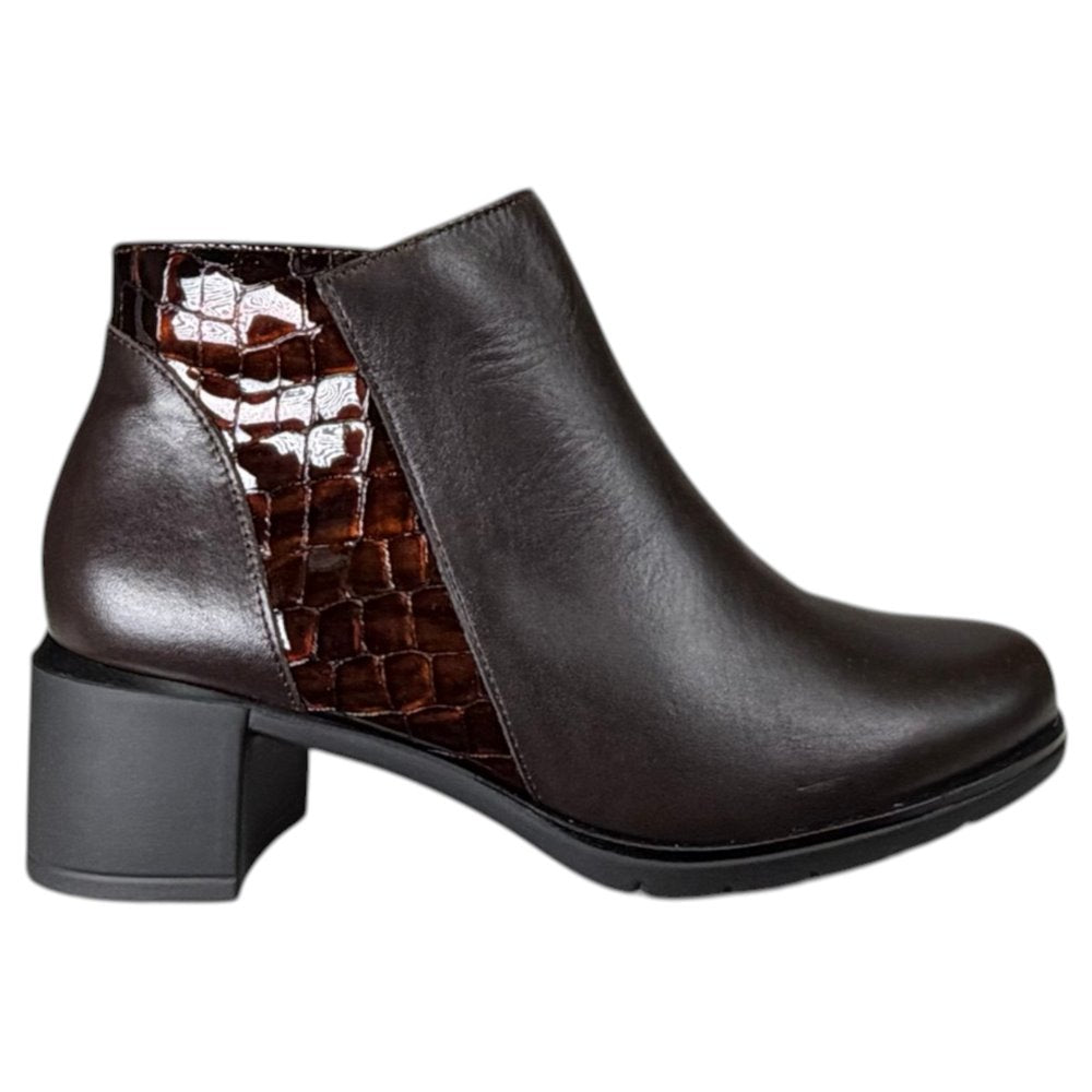 Botines Pitillos Tacón Coco 11624 Marrón - imagen 1
