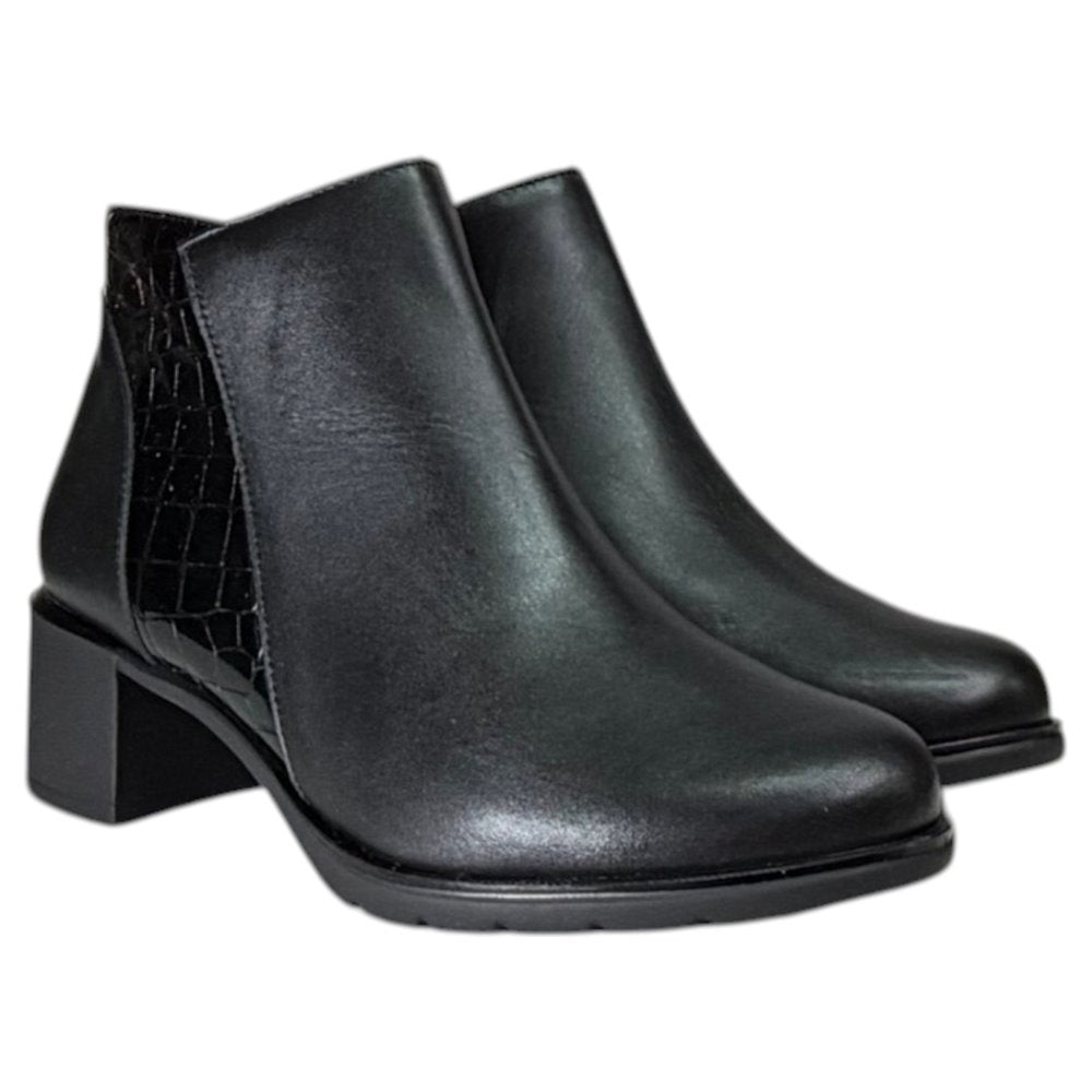 Botines Pitillos Tacón Coco 11624 Negro - imagen 3