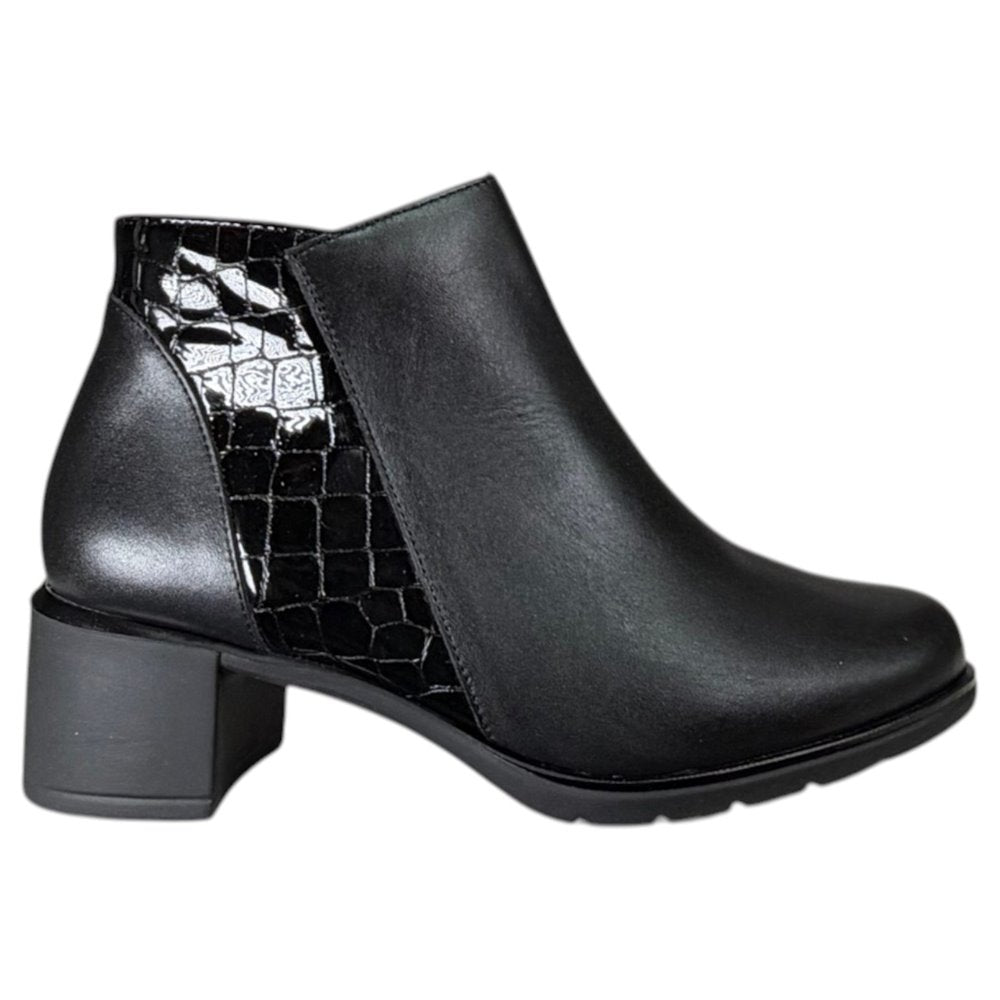 Botines Pitillos Tacón Coco 11624 Negro - imagen 1