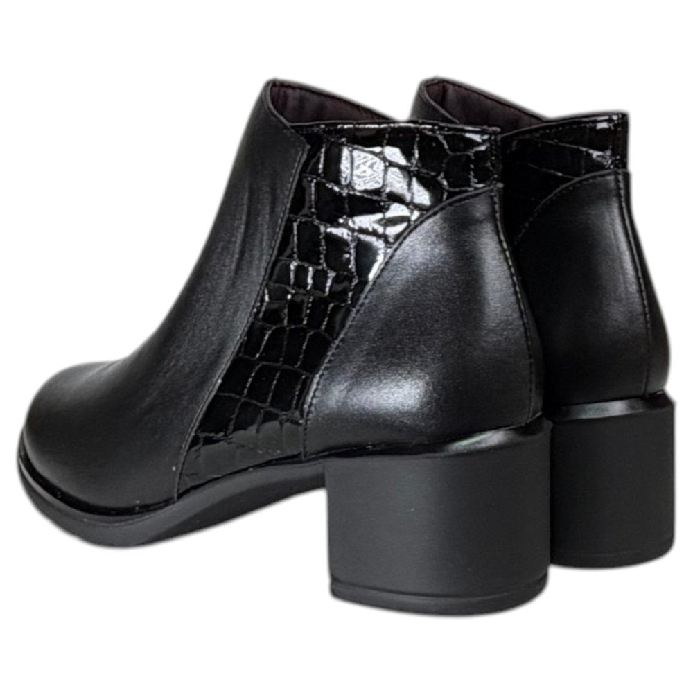 Botines Pitillos Tacón Coco 11624 Negro - imagen 5