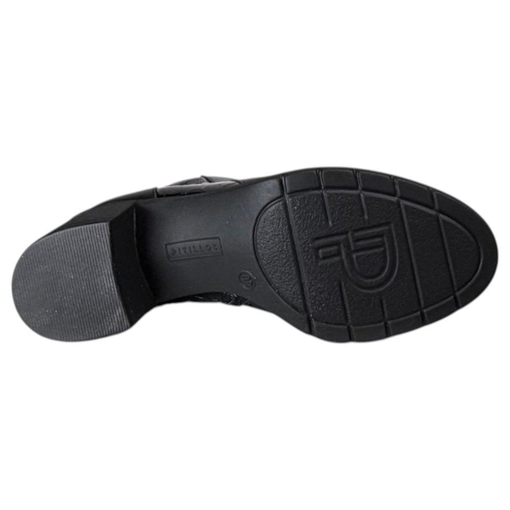 Botines Pitillos Tacón Coco 11624 Negro - imagen 6