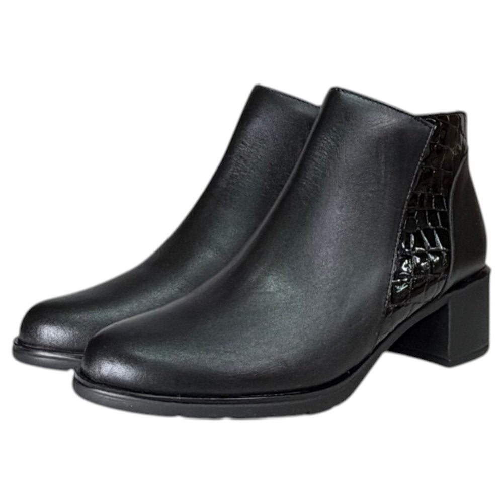 Botines Pitillos Tacón Coco 11624 Negro - imagen 4
