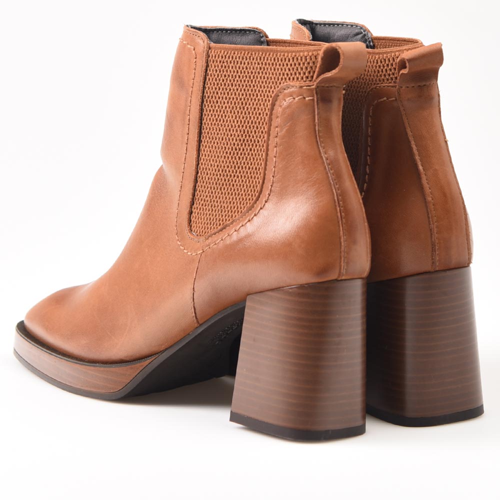 Botines Pitillos Tacón Elásticos 10192 Cuero - imagen 4