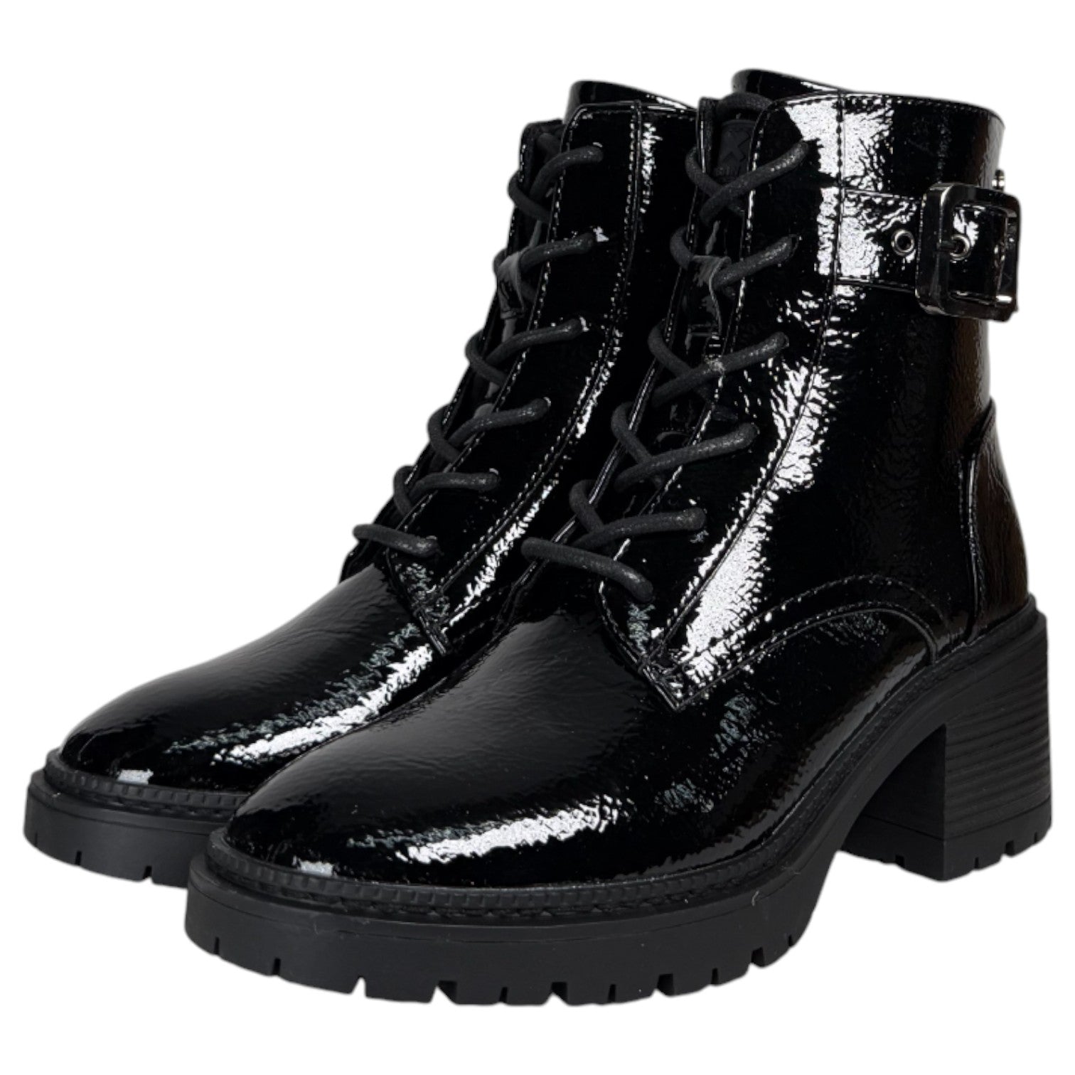 Botines Xti Militares Tacón 144275 Negro - imagen 3