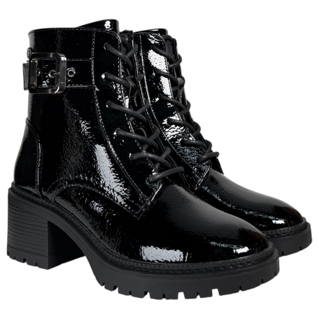 Botines Xti Militares Tacón 144275 Negro - imagen 2