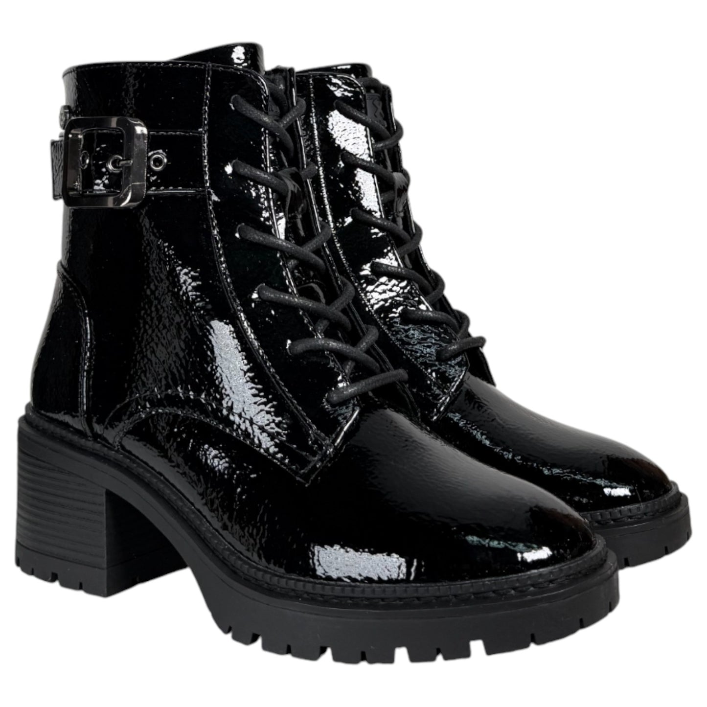 Botines Xti Militares Tacón 144275 Negro - imagen 2