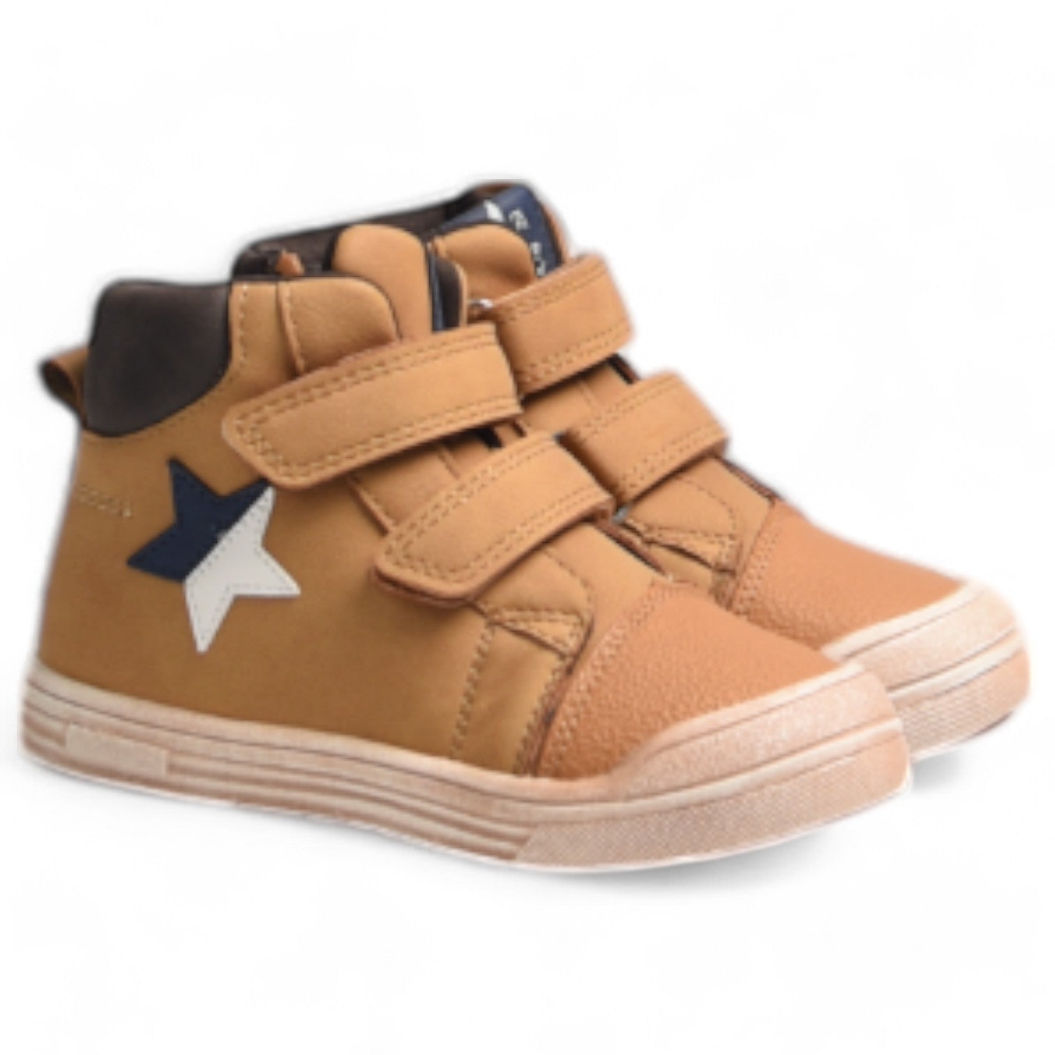 Botitas Bubble Kids Velcro Estrella C1141 Camel - imagen 2