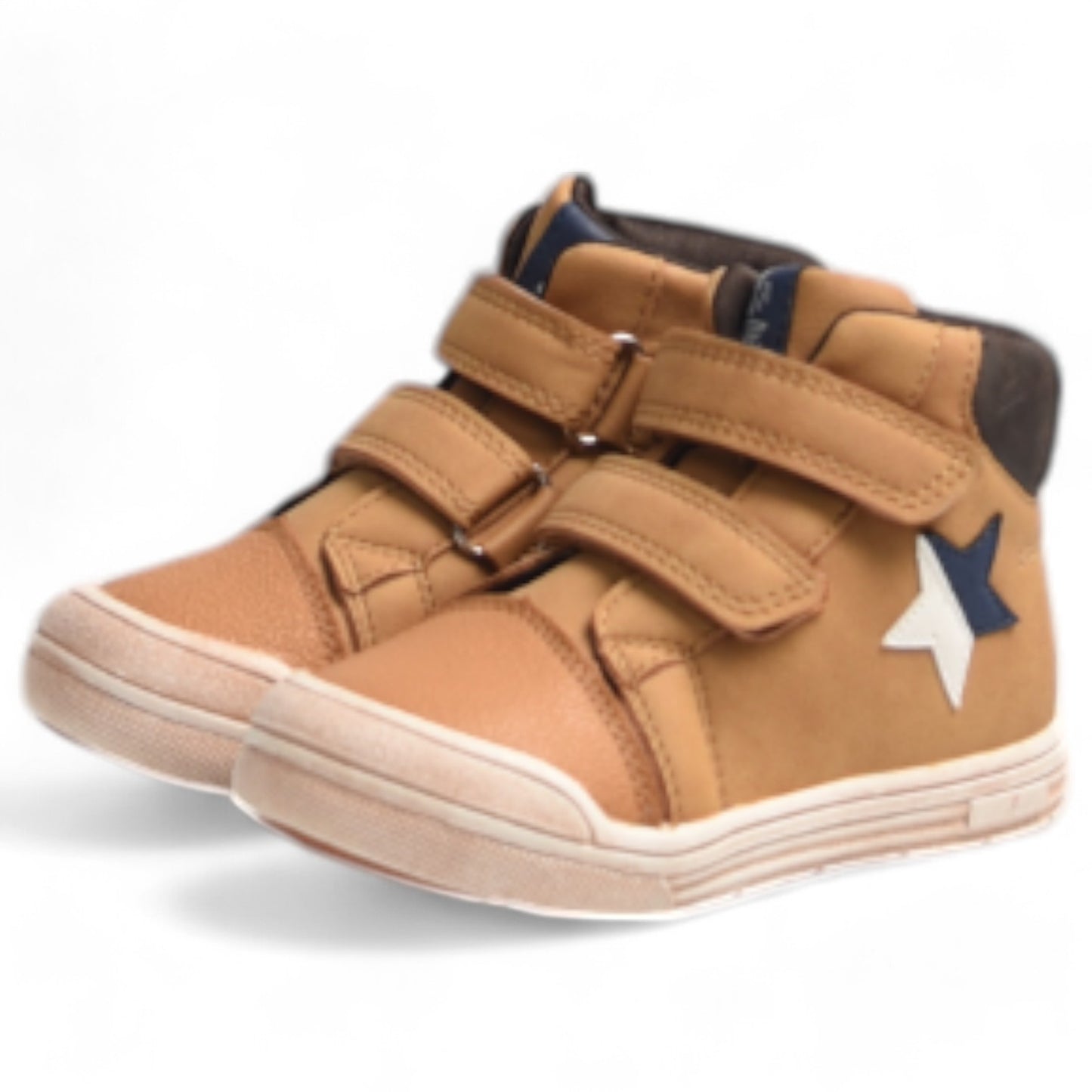 Botitas Bubble Kids Velcro Estrella C1141 Camel - imagen 3