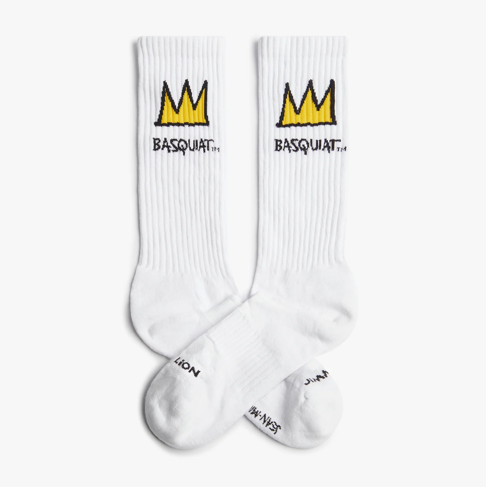 Calcetines Jimmy Lion Athletic Basquiat Crown Filled Blanco - imagen 1