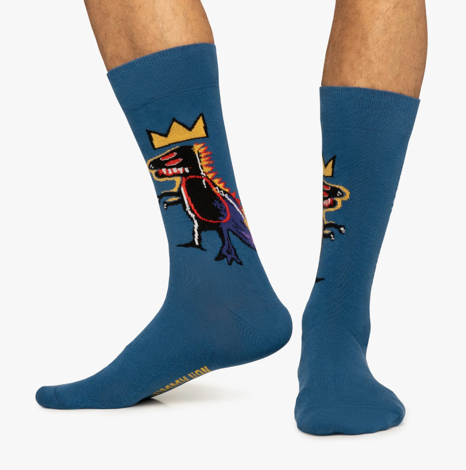 Calcetines Jimmy Lion Basquiat Pez Dispenser Azul - imagen 2