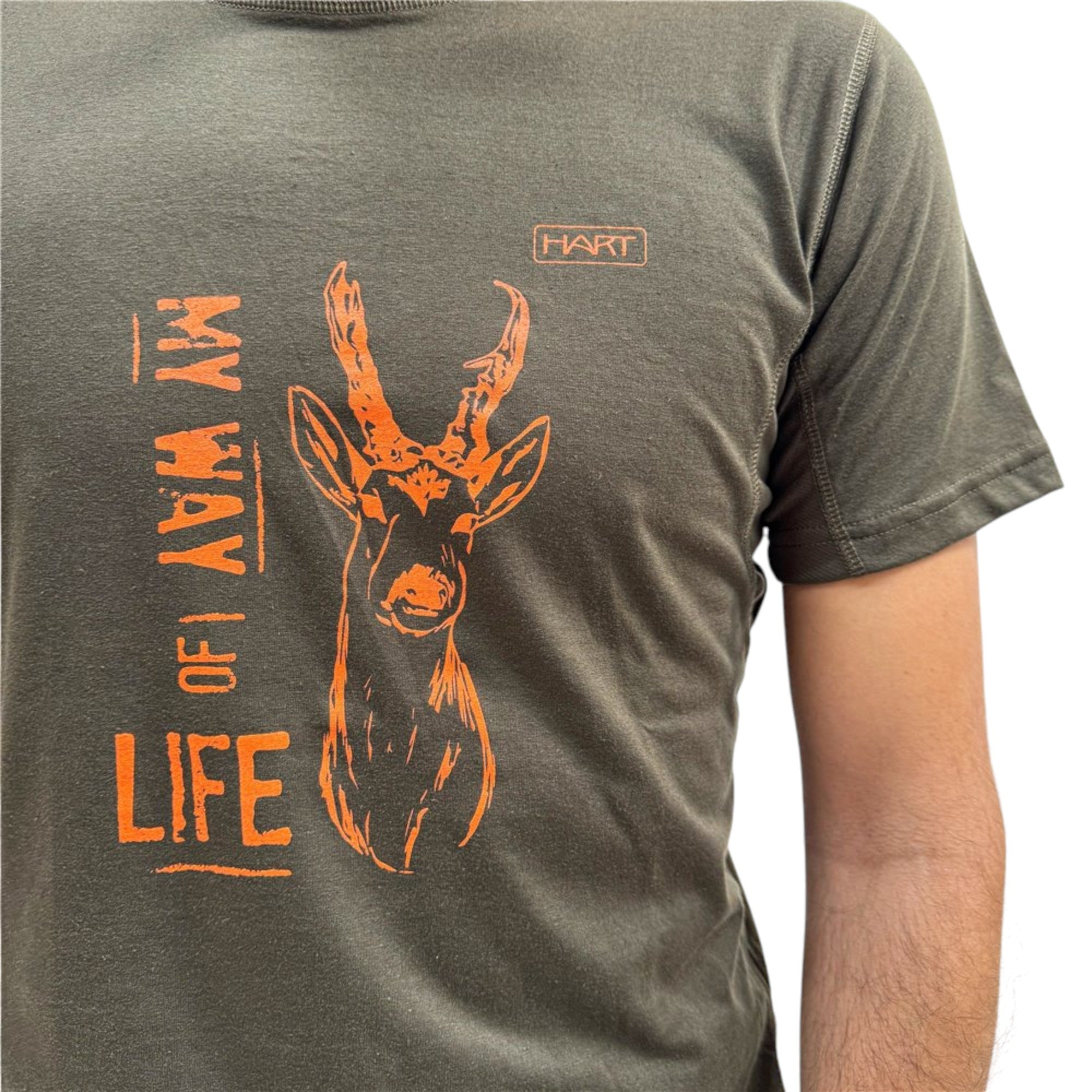 Camisetas de caza Hart Branded Roe Deer Verde