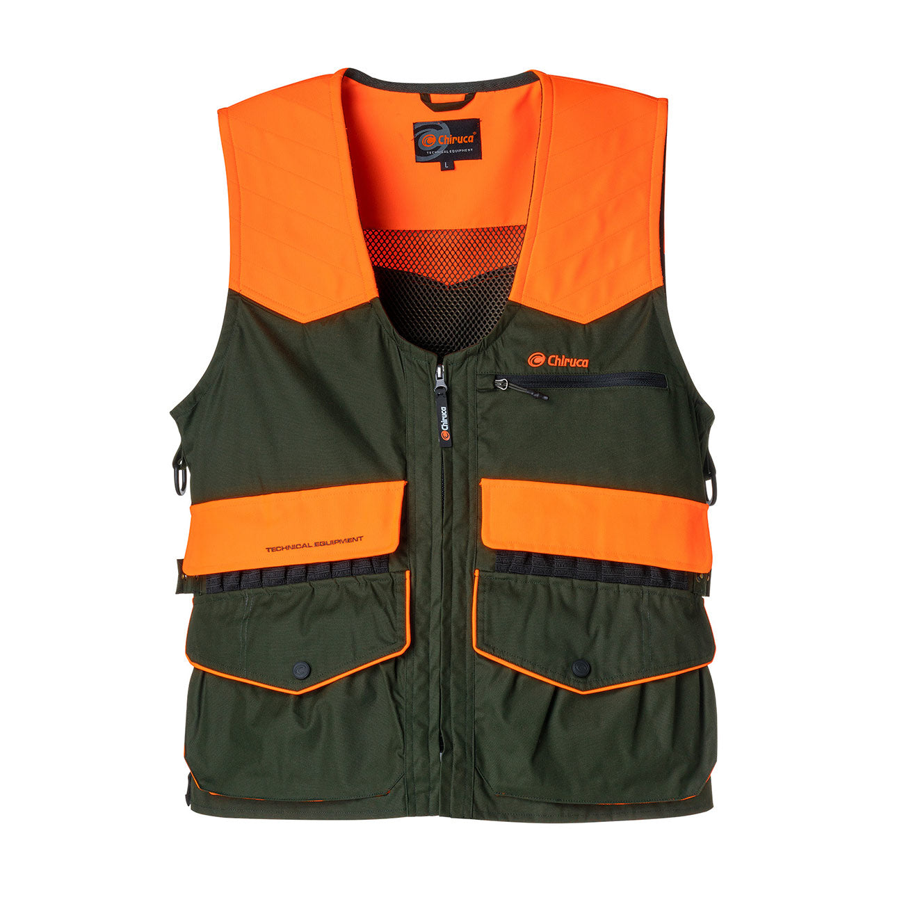 Chaleco de Caza Chiruca Osiris Hi Vis 08 Verde Naranja - imagen 1