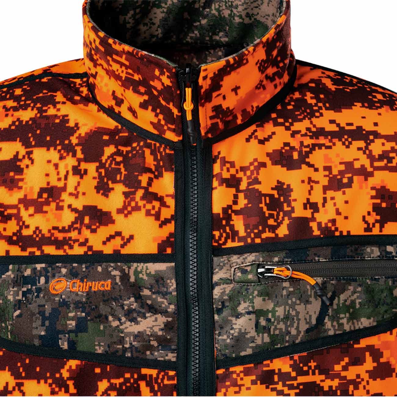 Chaqueta de Caza Chiruca Axe 08 Reversible Verde Naranja - imagen 6