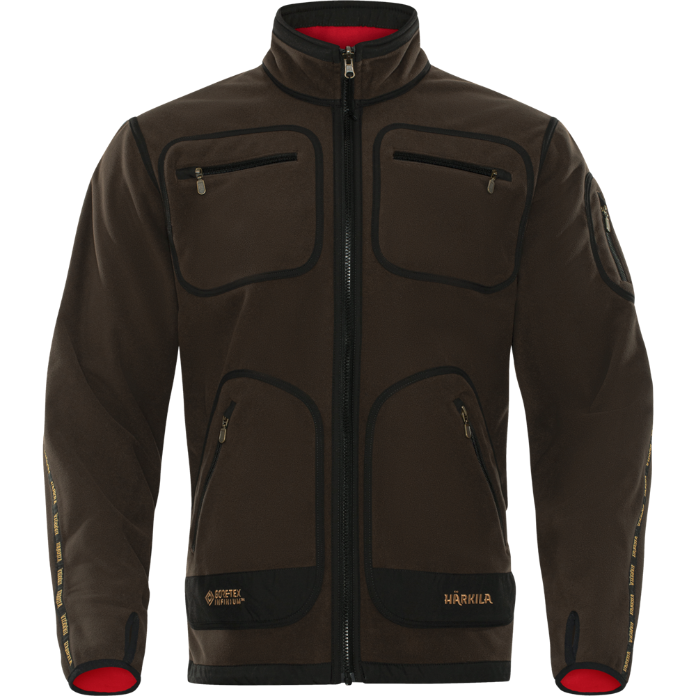 Chaqueta Polar Härkila Kamko Reversible Gore-Tex Marrón Rojo - imagen 1