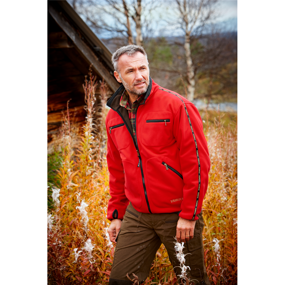 Chaqueta Polar Härkila Kamko Reversible Gore-Tex Marrón Rojo - imagen 4