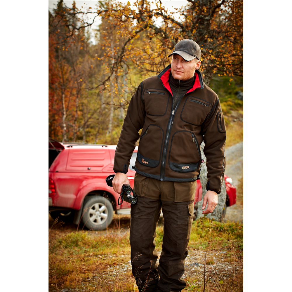 Chaqueta Polar Härkila Kamko Reversible Gore-Tex Marrón Rojo - imagen 3