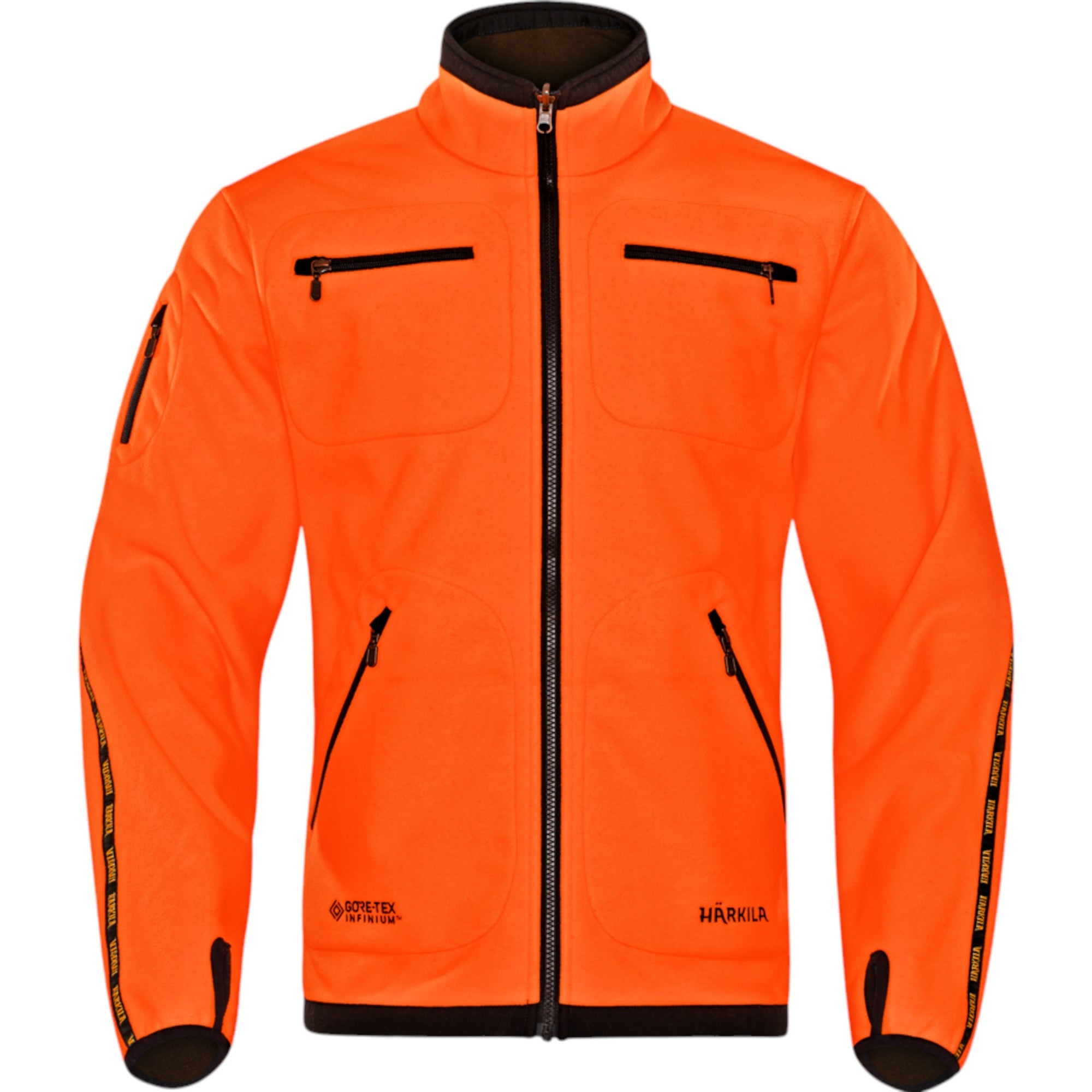 Chaqueta Polar Härkila Kamko Reversible Gore-Tex Verde Naranja