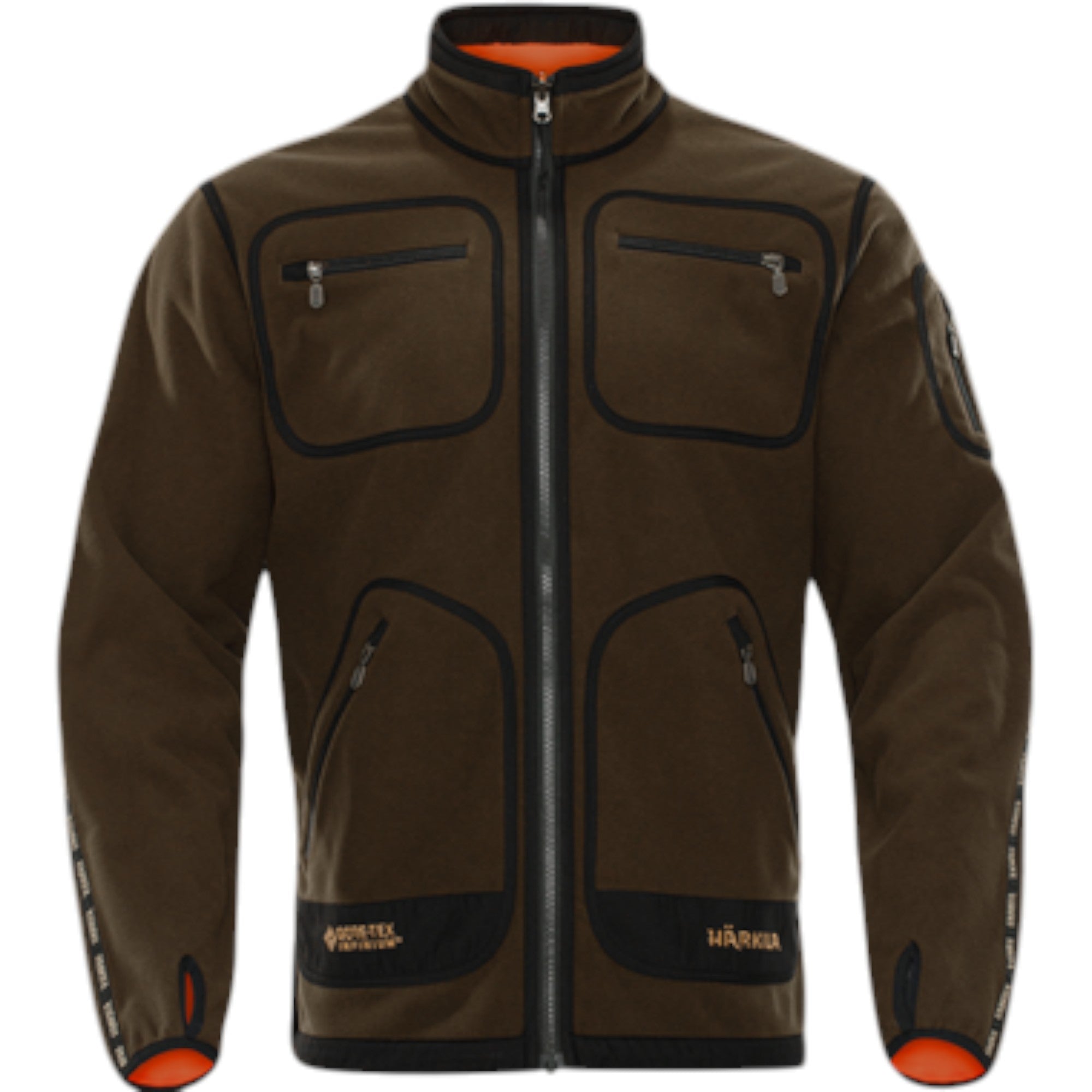 Chaqueta Polar Härkila Kamko Reversible Gore-Tex Verde Naranja