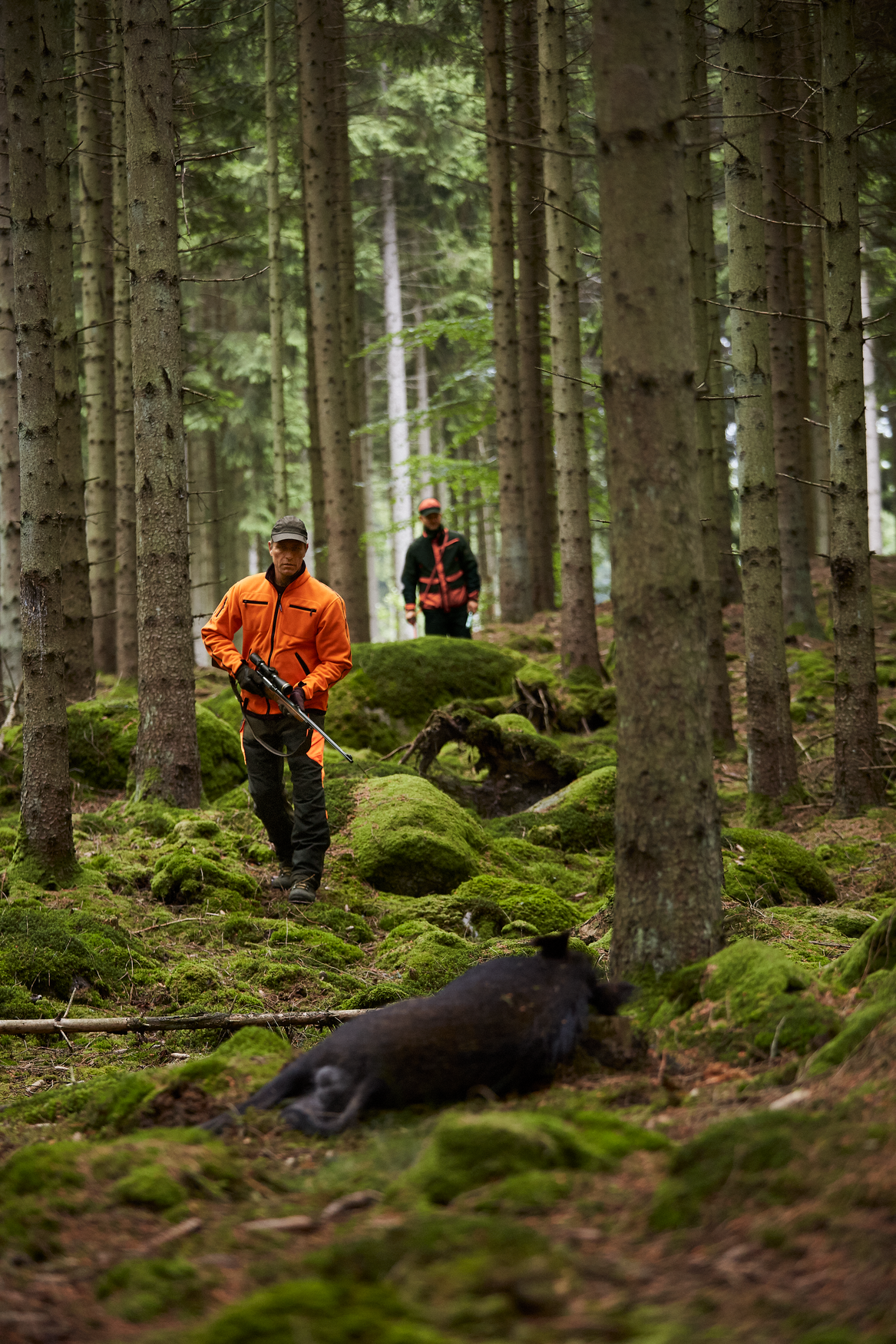 Chaqueta Polar Härkila Kamko Reversible Gore-Tex Verde Naranja - imagen 9