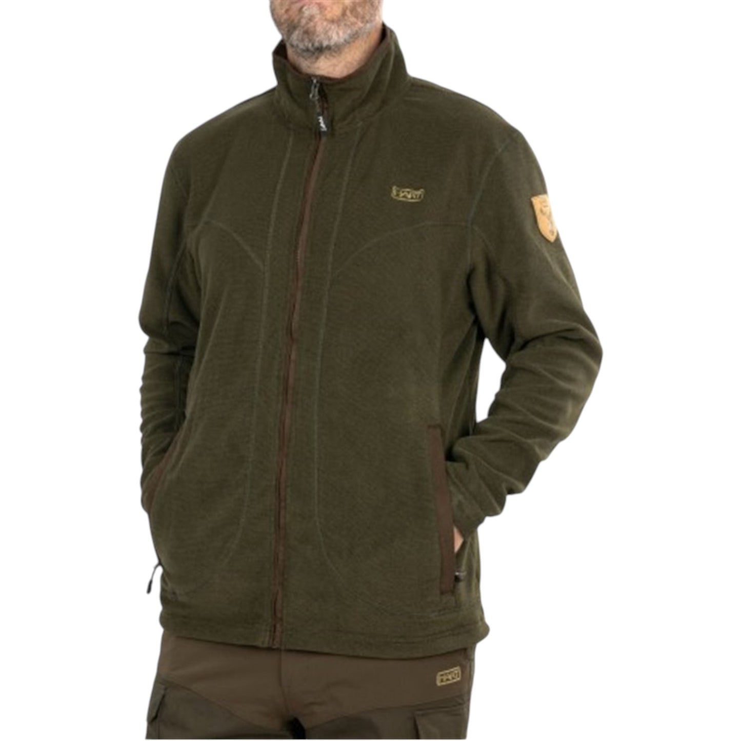 Chaqueta Polar Hart Bauen-FZ Verde