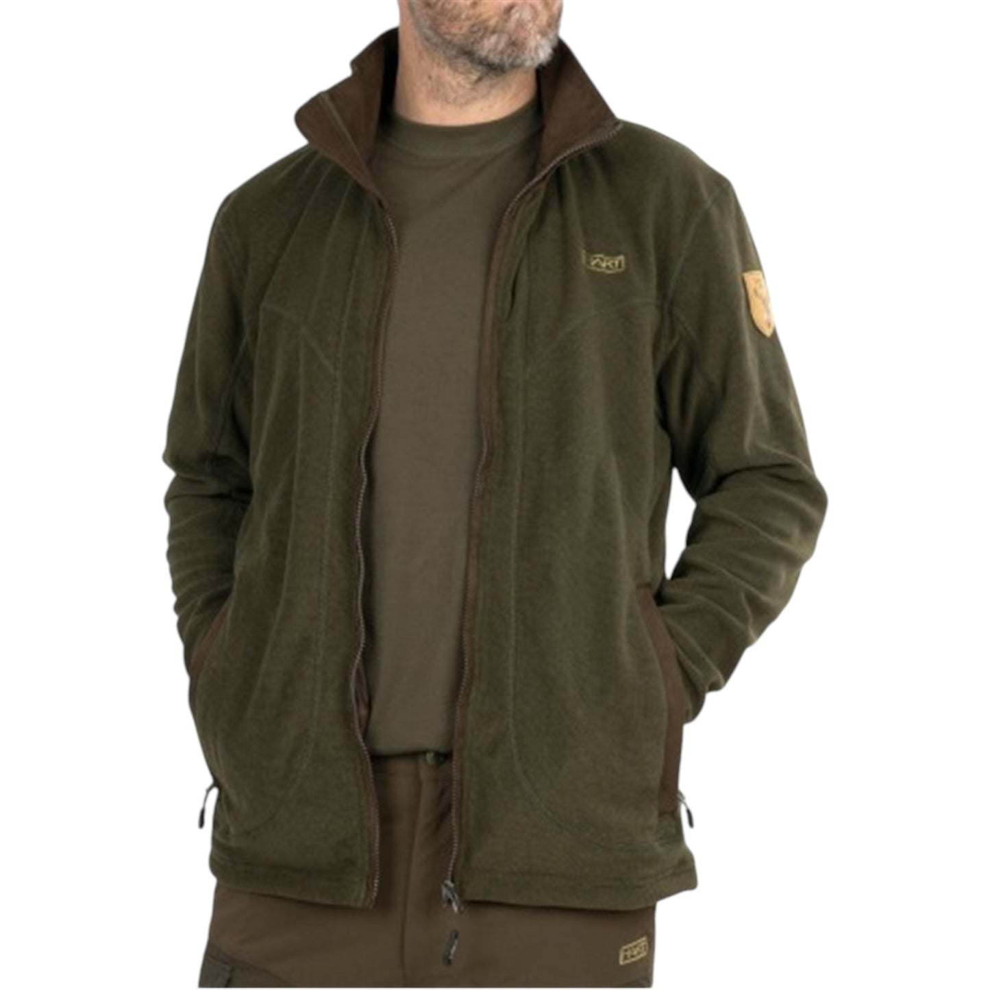 Chaqueta Polar Hart Bauen-FZ Verde